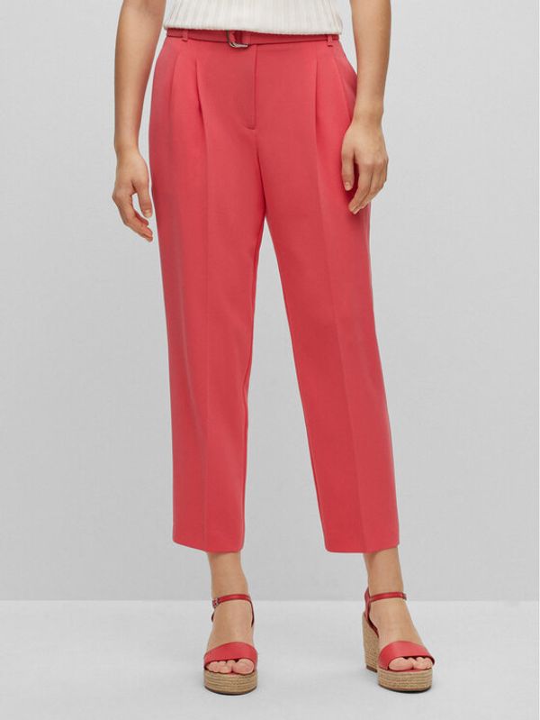 Boss Boss Текстилни панталони 50490037 Розов Regular Fit