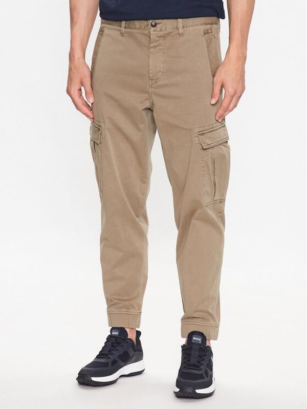 Boss Boss Текстилни панталони 50494347 Зелен Regular Fit