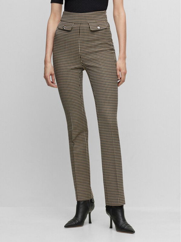 Boss Boss Текстилни панталони 50500111 Бежов Slim Fit