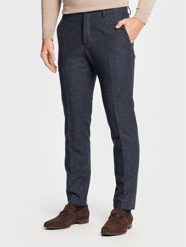 Boss Boss Текстилни панталони H-Genius-224 50481960 Тъмносин Slim Fit