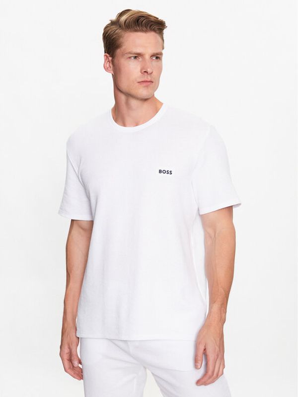 Boss Boss Тениска на пижама 50480834 Бежов Regular Fit