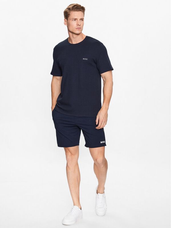 Boss Boss Тениска на пижама 50480834 Син Regular Fit