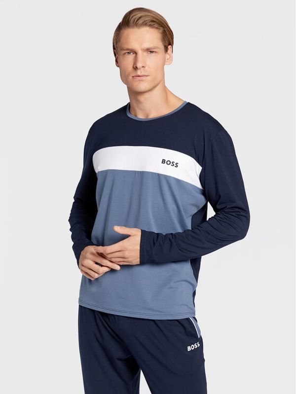 Boss Boss Тениска на пижама Balance 50479293 Син Regular Fit