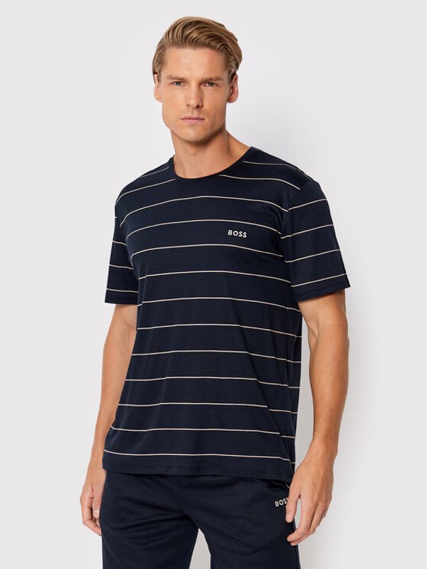 Boss Boss Тениска на пижама Ultralight 50475407 Тъмносин Regular Fit