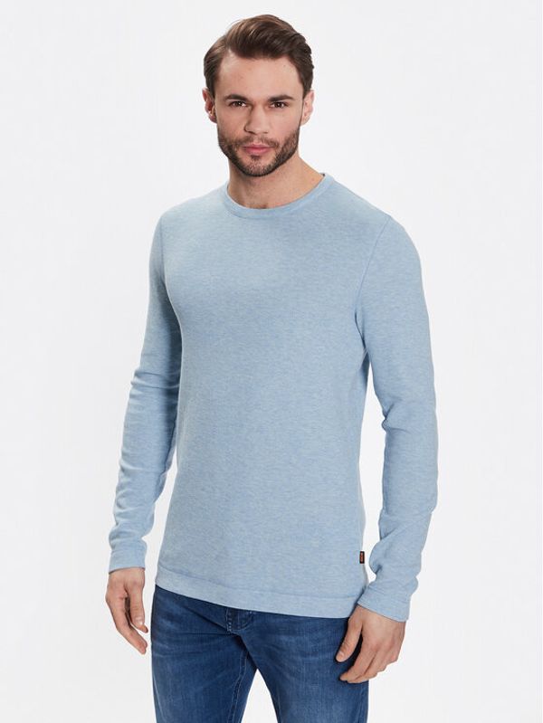 Boss Boss Тениска с дълъг ръкав 50472309 Син Slim Fit