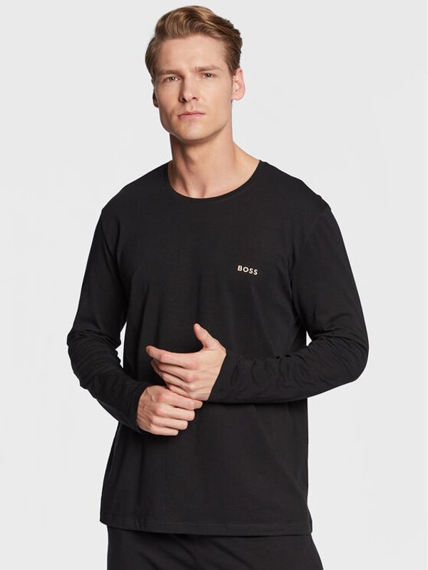 Boss Boss Тениска с дълъг ръкав Mix&Match 50480541 Черен Regular Fit