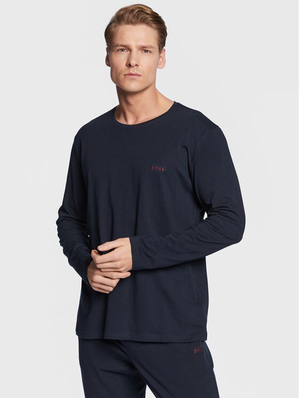 Boss Boss Тениска с дълъг ръкав Mix&Match 50480541 Тъмносин Regular Fit