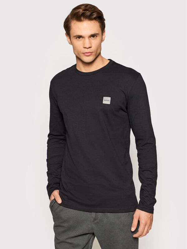 Boss Boss Тениска с дълъг ръкав Tacks 1 50462772 Черен Regular Fit