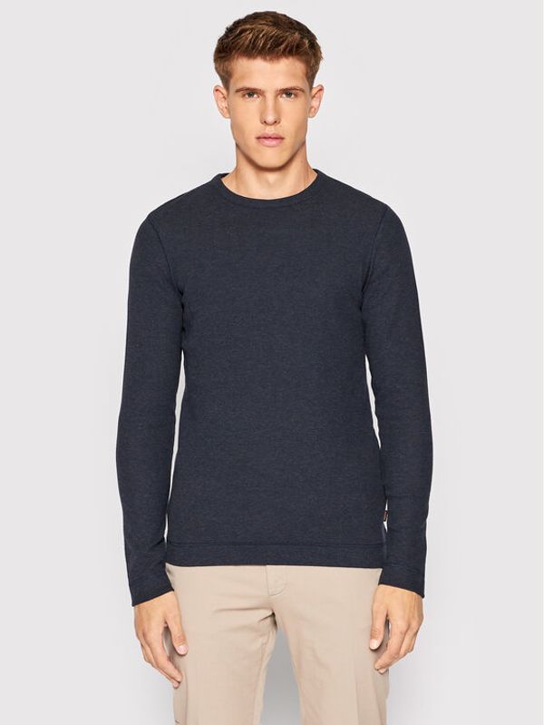 Boss Boss Тениска с дълъг ръкав Tempest 50472309 Тъмносин Slim Fit