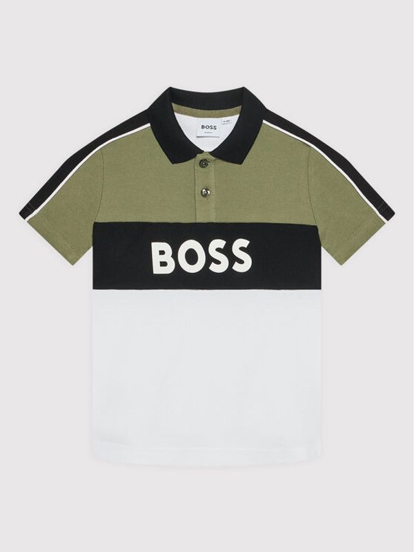 Boss Boss Тениска с яка и копчета J25N60 D Цветен Regular Fit