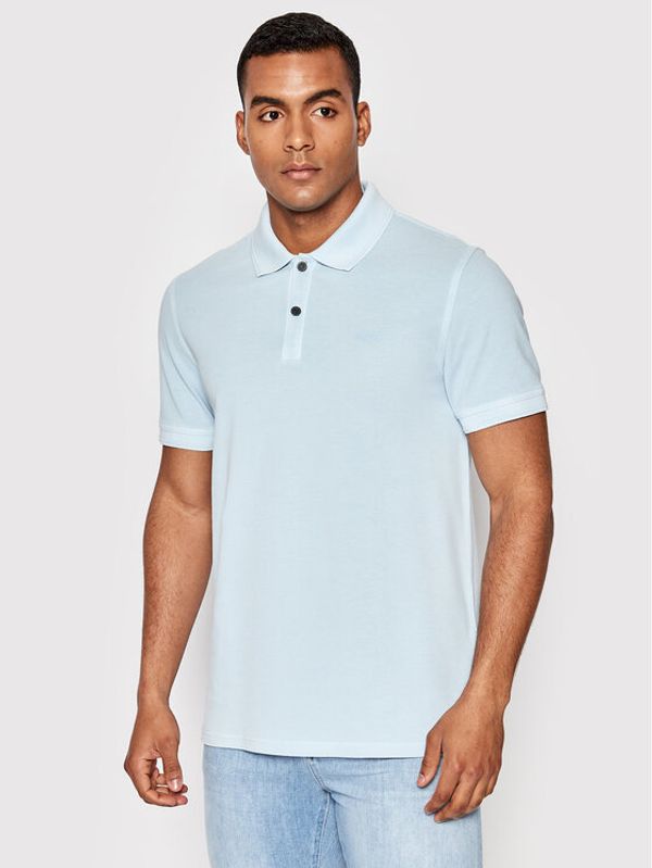 Boss Boss Тениска с яка и копчета Prime 50468576 Син Slim Fit