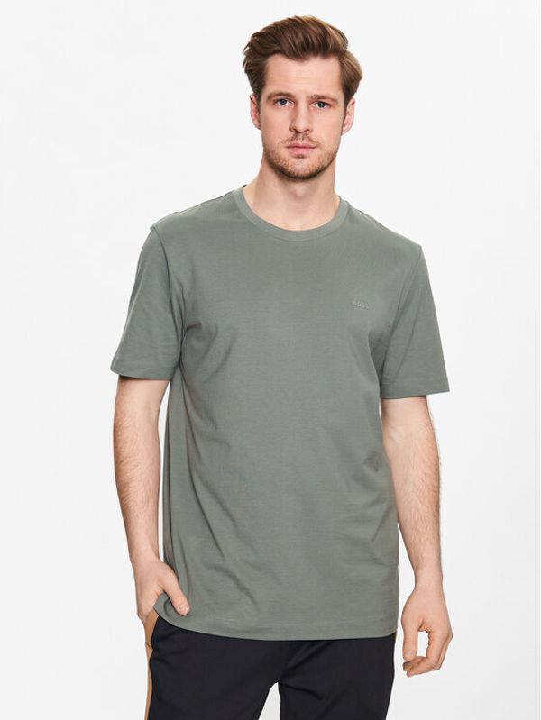 Boss Boss Тишърт 50468347 Зелен Regular Fit