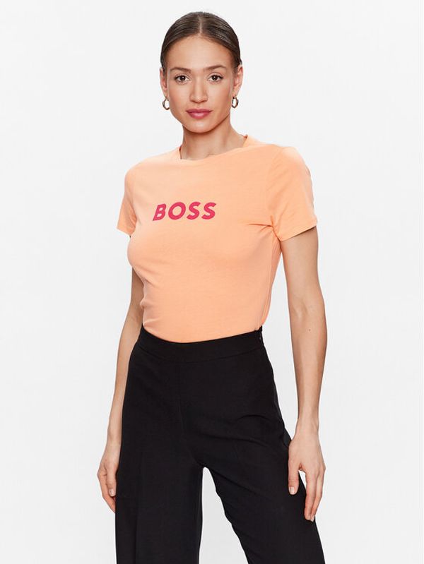 Boss Boss Тишърт 50468356 Оранжев Regular Fit