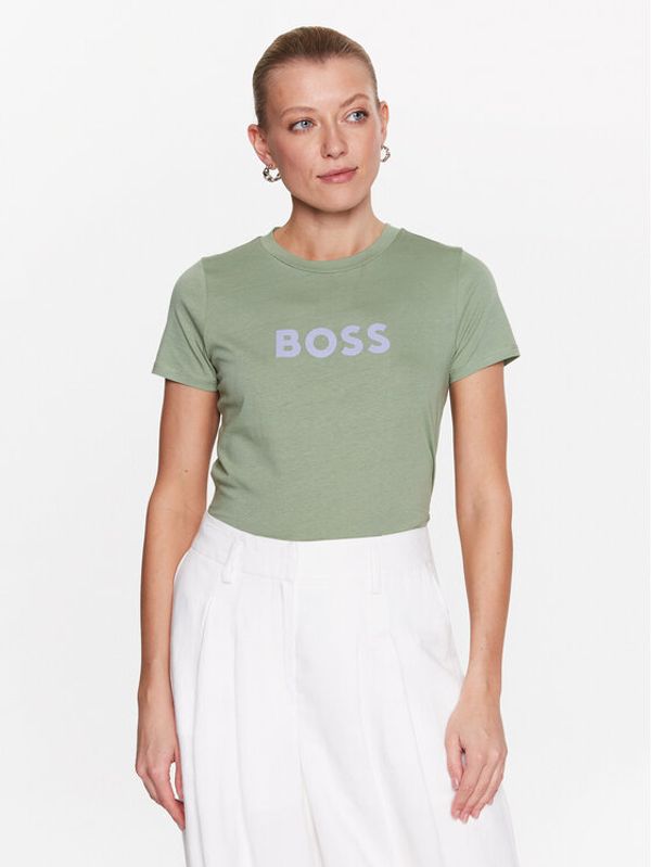 Boss Boss Тишърт 50468356 Зелен Regular Fit