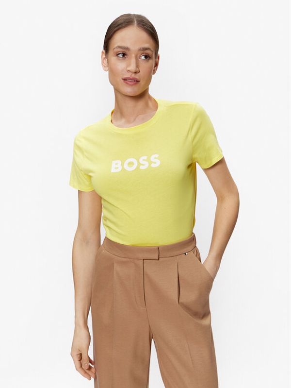 Boss Boss Тишърт 50468356 Жълт Regular Fit