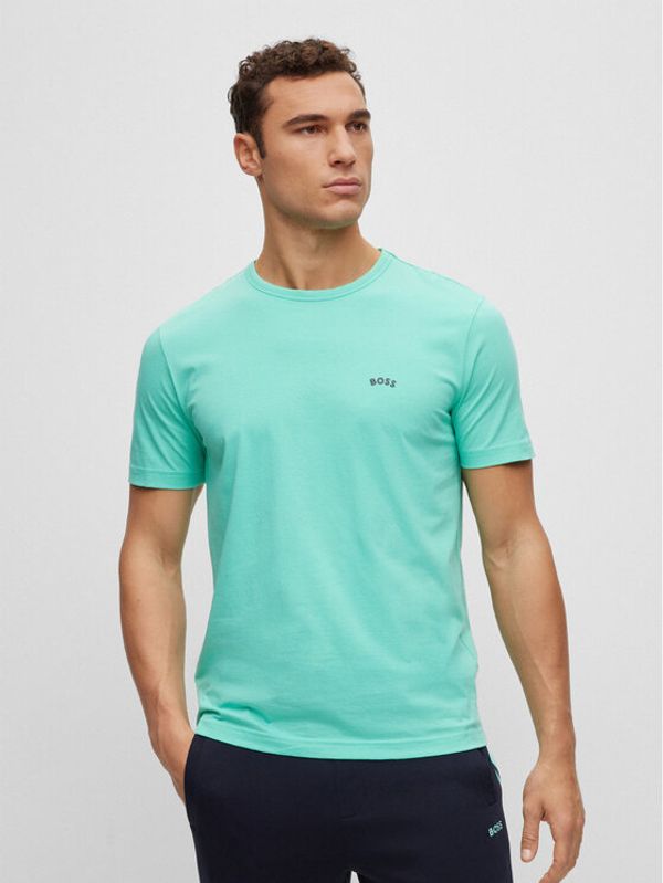 Boss Boss Тишърт 50469062 Зелен Regular Fit