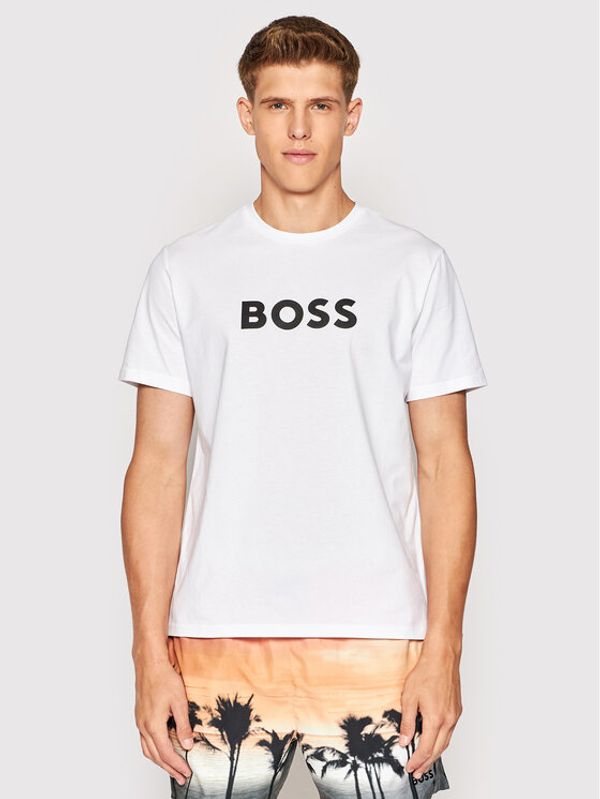 Boss Boss Тишърт 50469289 Бял Relaxed Fit