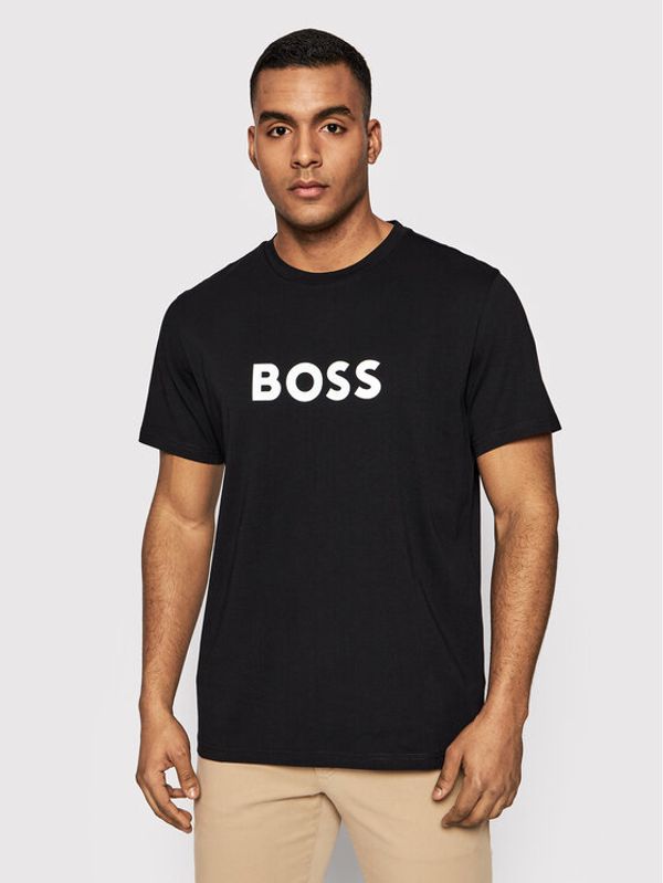 Boss Boss Тишърт 50469289 Черен Relaxed Fit