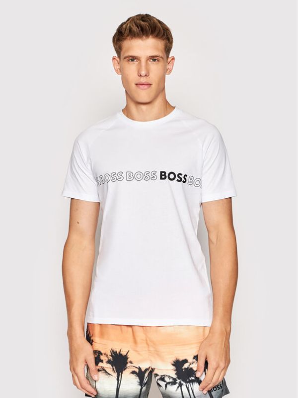 Boss Boss Тишърт 50469290 Бял Slim Fit