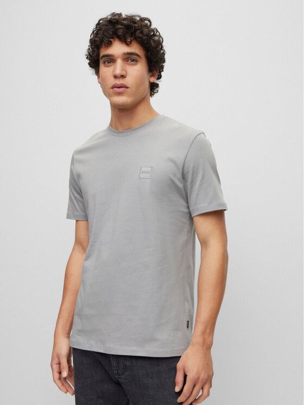 Boss Boss Тишърт 50472584 Сив Relaxed Fit