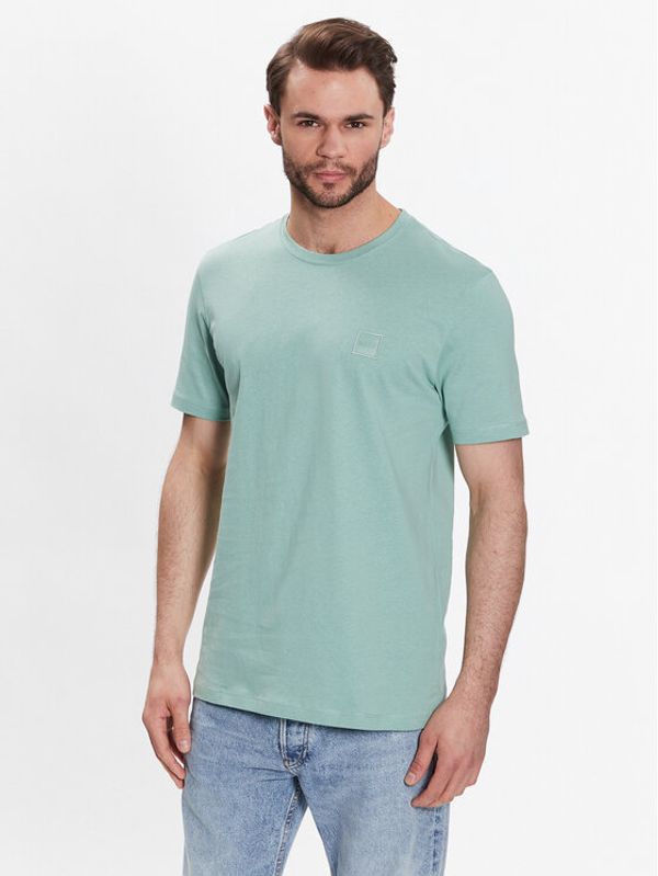 Boss Boss Тишърт 50472584 Зелен Relaxed Fit