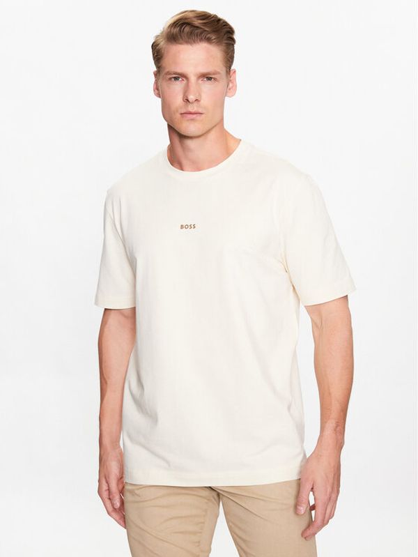 Boss Boss Тишърт 50473278 Бежов Relaxed Fit