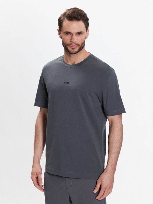 Boss Boss Тишърт 50473278 Сив Relaxed Fit