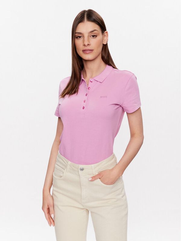 Boss Boss Тишърт 50475176 Розов Regular Fit