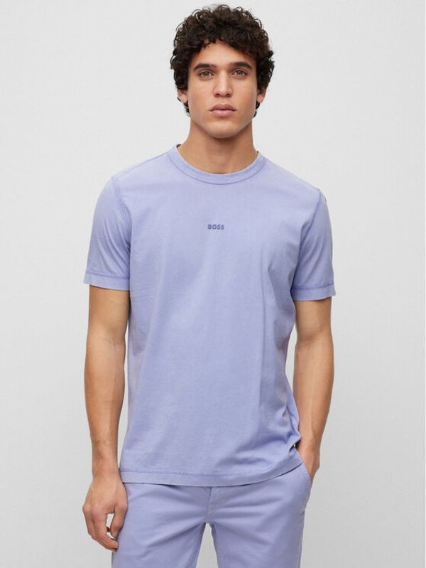 Boss Boss Тишърт 50477433 Виолетов Regular Fit
