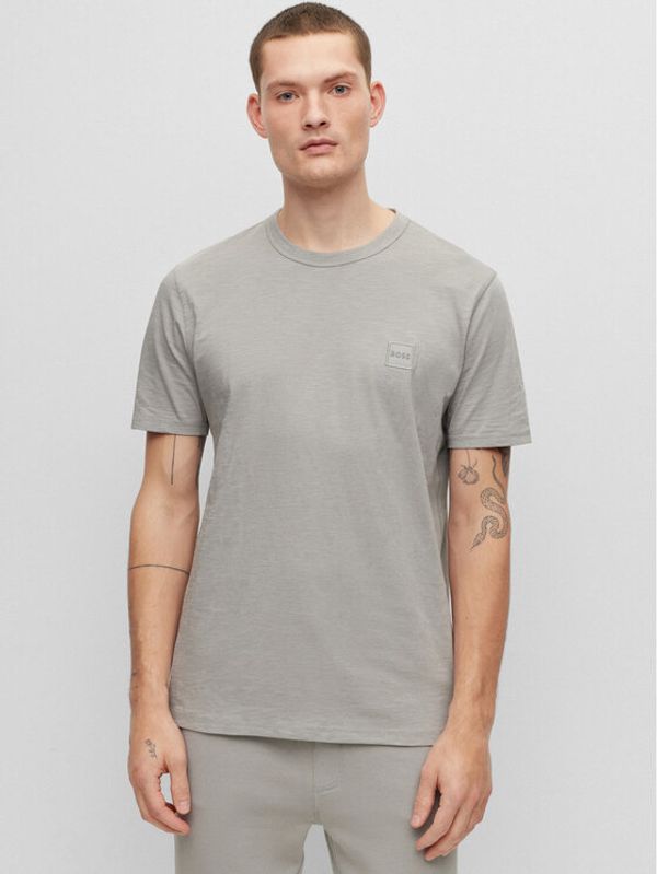 Boss Boss Тишърт 50478771 Сив Regular Fit