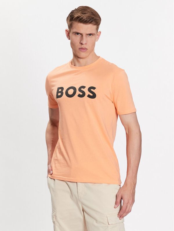 Boss Boss Тишърт 50481923 Оранжев Regular Fit