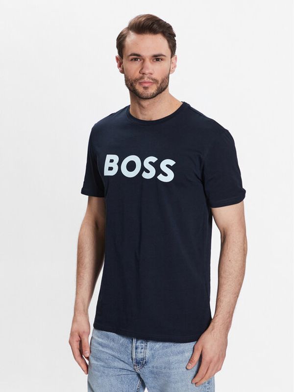 Boss Boss Тишърт 50481923 Син Regular Fit