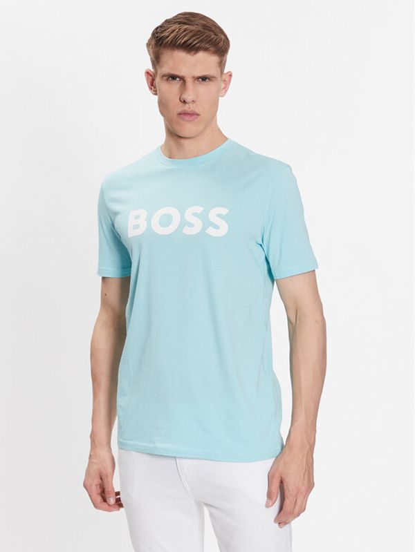 Boss Boss Тишърт 50481923 Син Regular Fit