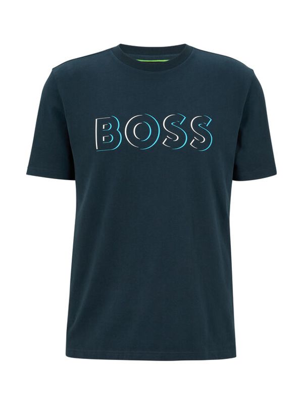 Boss Boss Тишърт 50483768 Син Regular Fit