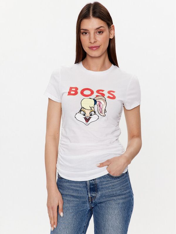 Boss Boss Тишърт 50484941 Бял Slim Fit