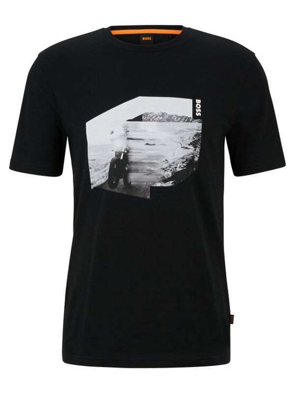 Boss Boss Тишърт 50485064 Черен Regular Fit