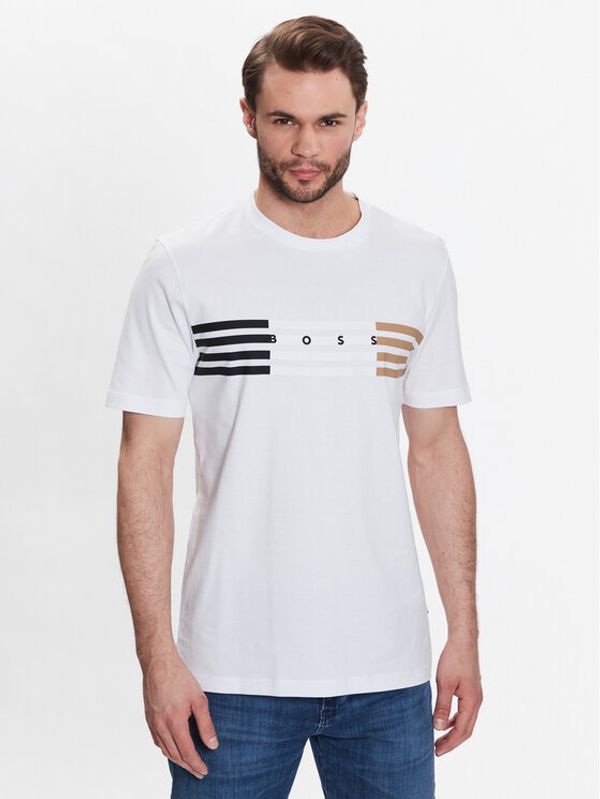 Boss Boss Тишърт 50485669 Бял Regular Fit