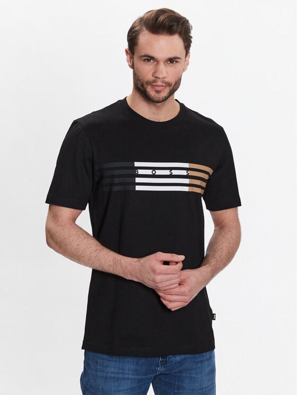 Boss Boss Тишърт 50485669 Черен Regular Fit