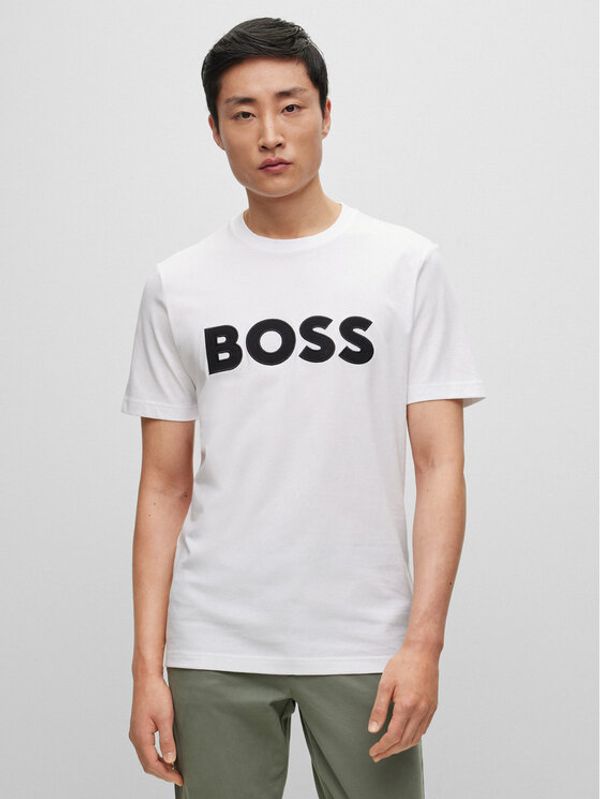 Boss Boss Тишърт 50486200 Бял Regular Fit