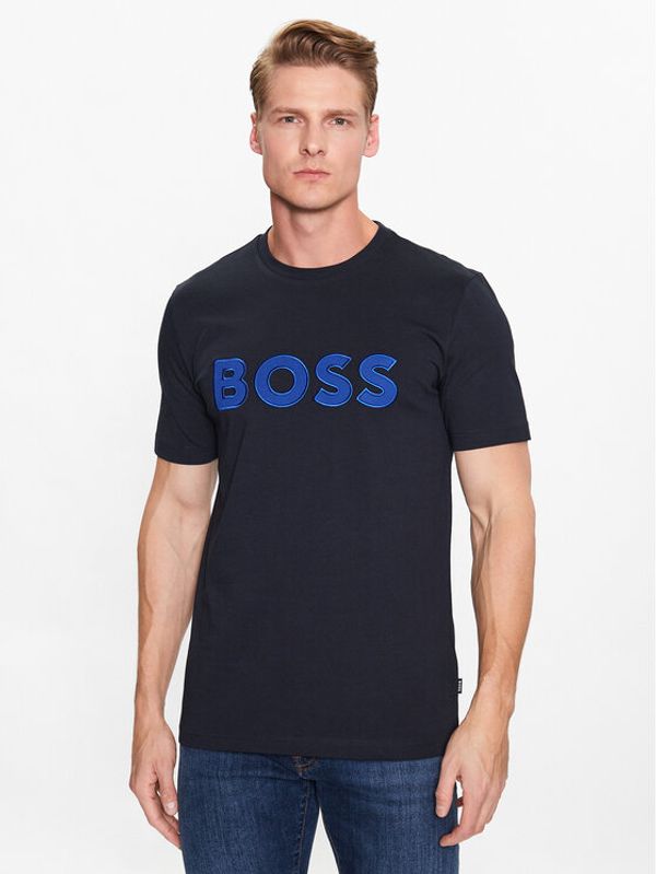 Boss Boss Тишърт 50486200 Син Regular Fit