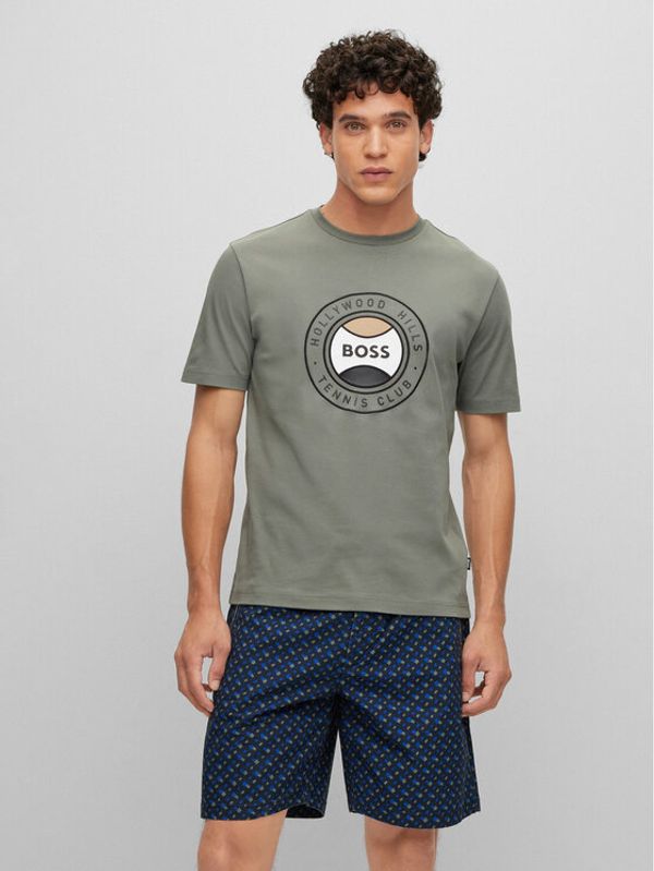 Boss Boss Тишърт 50486205 Зелен Regular Fit