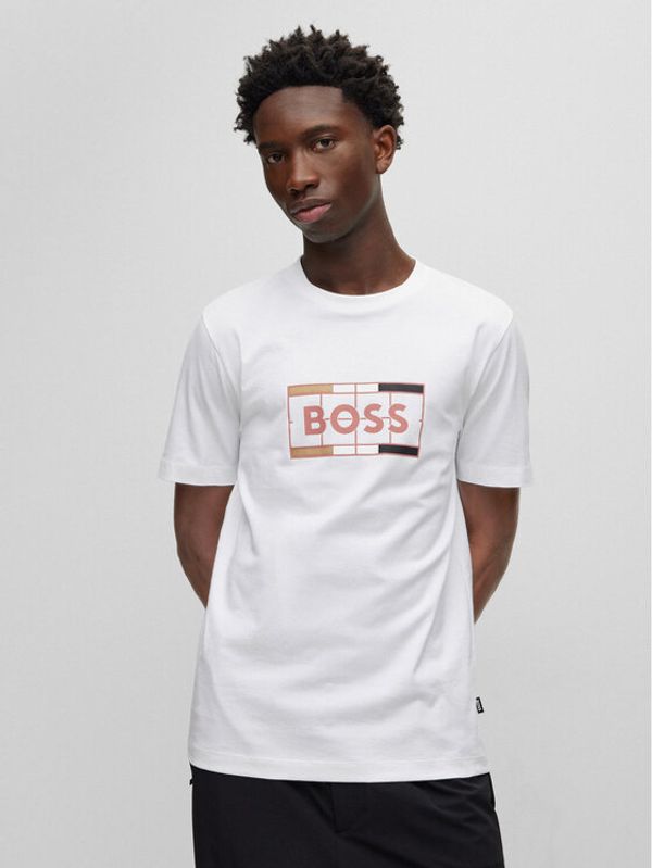 Boss Boss Тишърт 50486210 Бял Slim Fit