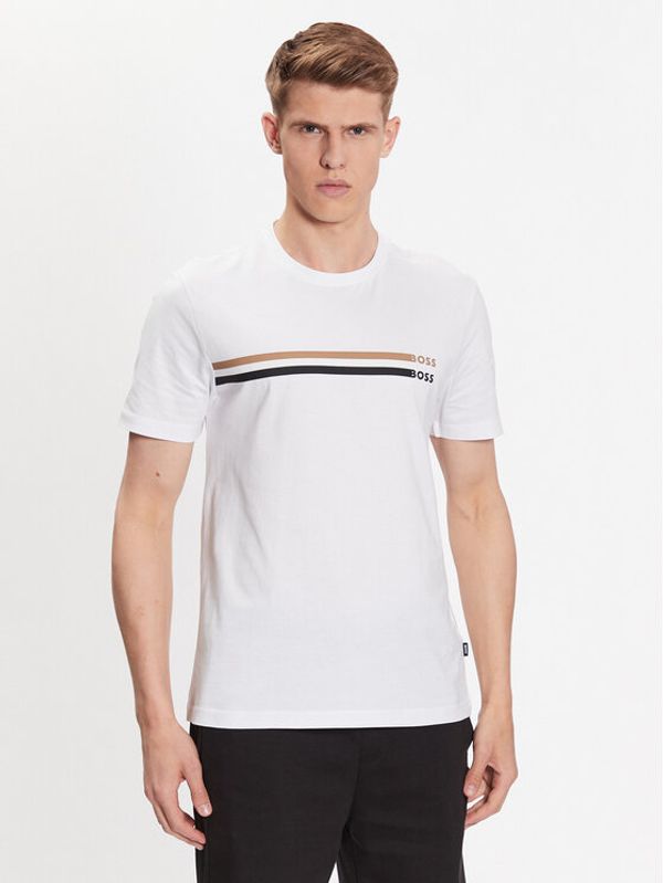 Boss Boss Тишърт 50486211 Бял Regular Fit