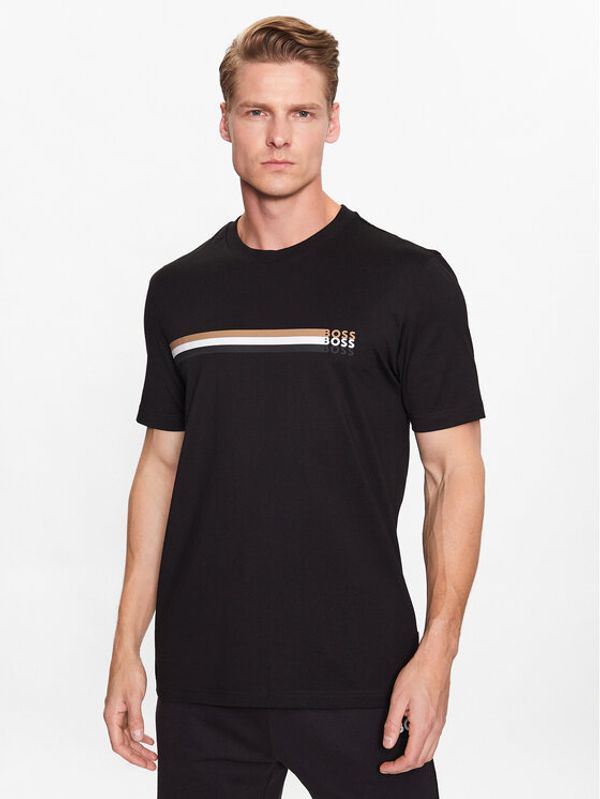 Boss Boss Тишърт 50486211 Черен Regular Fit
