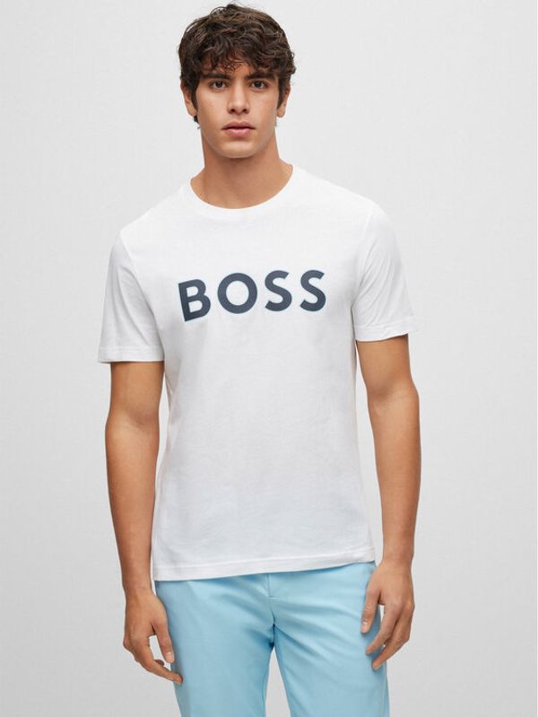 Boss Boss Тишърт 50488793 Бял Regular Fit