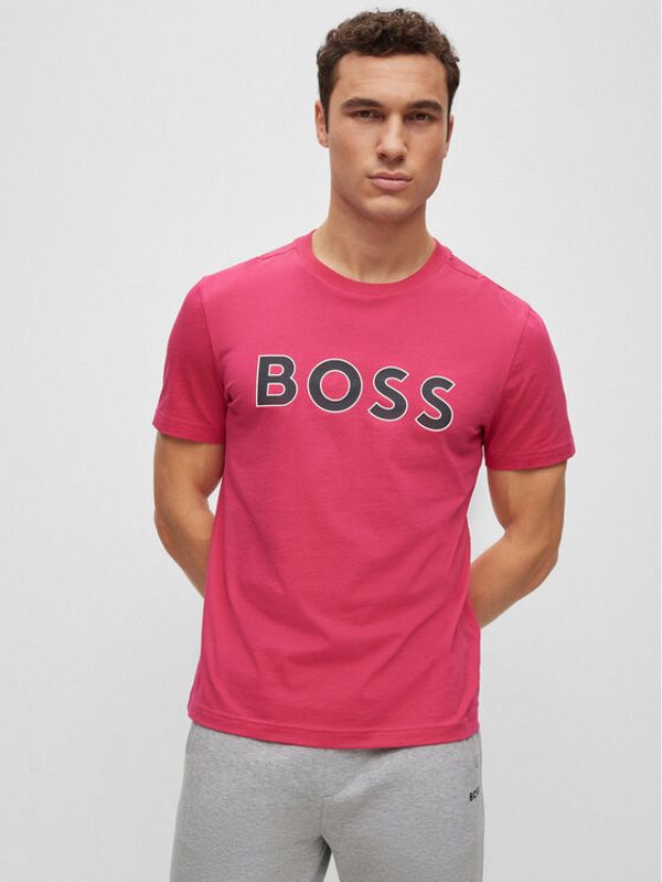Boss Boss Тишърт 50488793 Розов Regular Fit