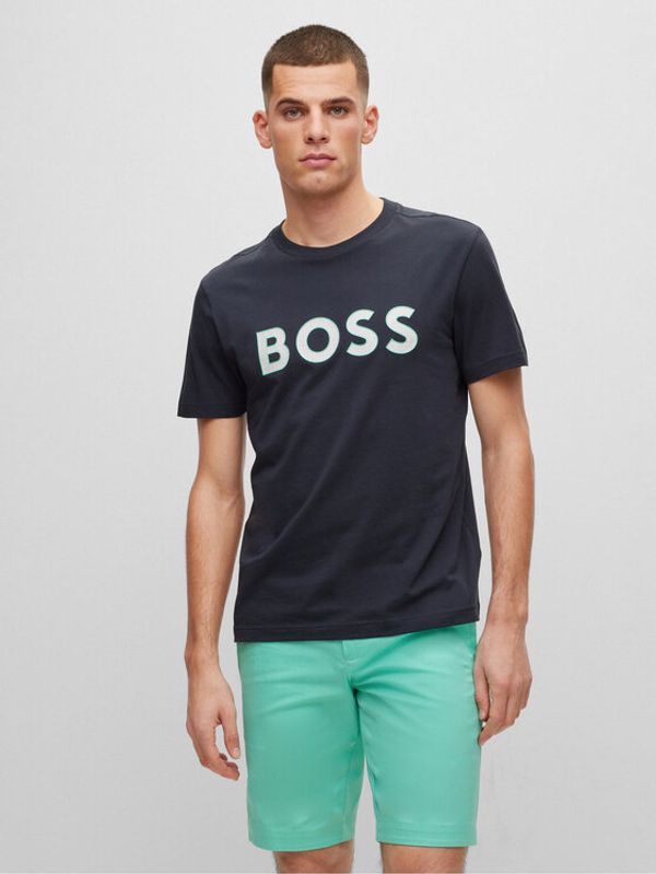 Boss Boss Тишърт 50488793 Син Regular Fit