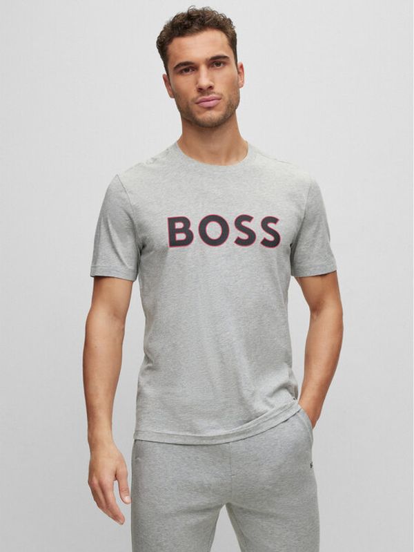 Boss Boss Тишърт 50488793 Сив Regular Fit