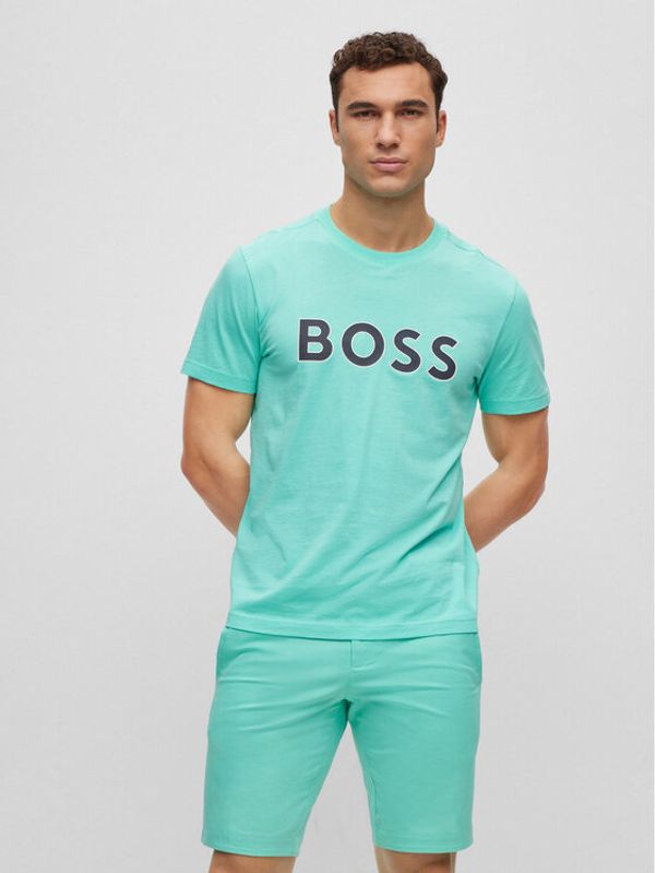 Boss Boss Тишърт 50488793 Зелен Regular Fit