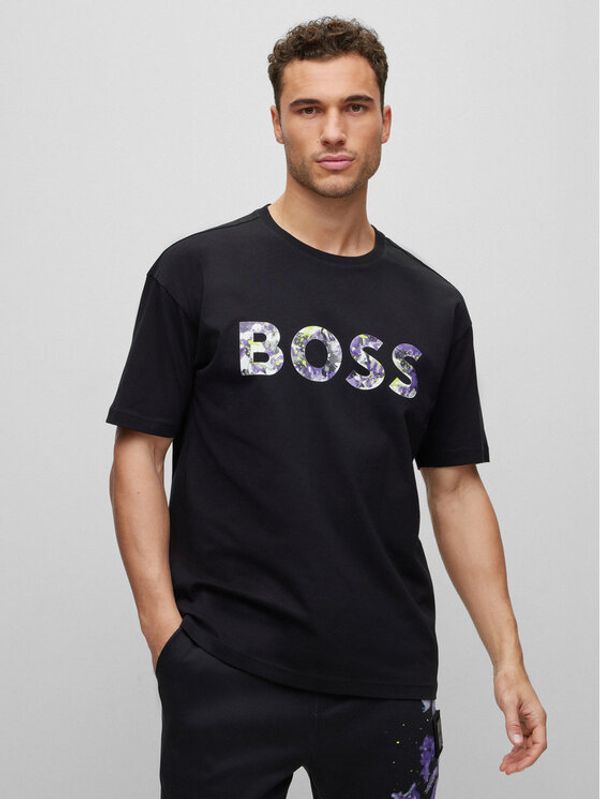 Boss Boss Тишърт 50488802 Черен Relaxed Fit